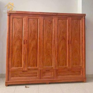 tủ quần áo 5 cánh phủ hương đá