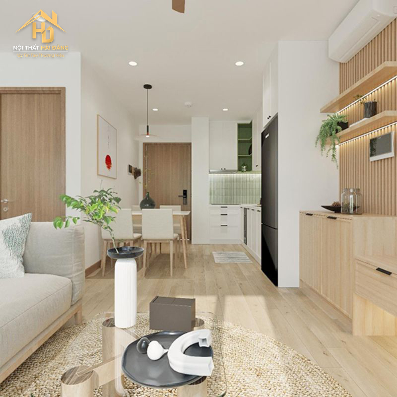 uu-diem-phong-khach-lien-bep Top 10 Mẫu Phòng Khách Liền Bếp Đẹp, Tiện Nghi