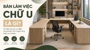 bàn làm việc chữ U giá rẻ