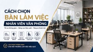 bàn làm việc nhân viên văn phòng