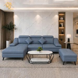 Bộ sofa da góc chữ U
