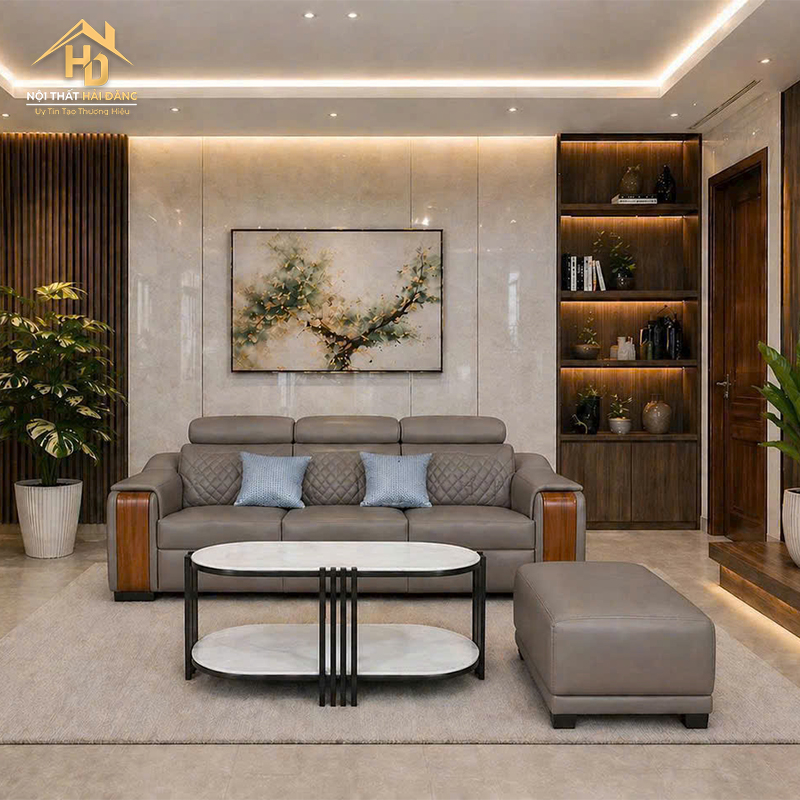 bo-sofa-goc-l-4 Bộ Sofa Da Góc L Hiện Đại (Nhiều Màu)