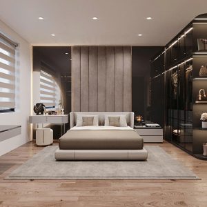 Combo phòng ngủ hiện đại tông xám