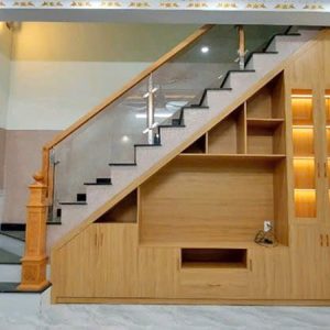 Tủ Cầu Thang Phòng Khách Hiện Đại