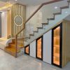 Tủ gầm cầu thang có đèn led