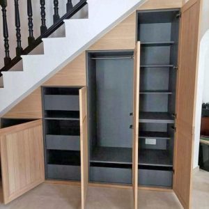 Tủ giày gầm cầu thang hiện đại