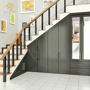Tủ quần áo dưới chân cầu thang