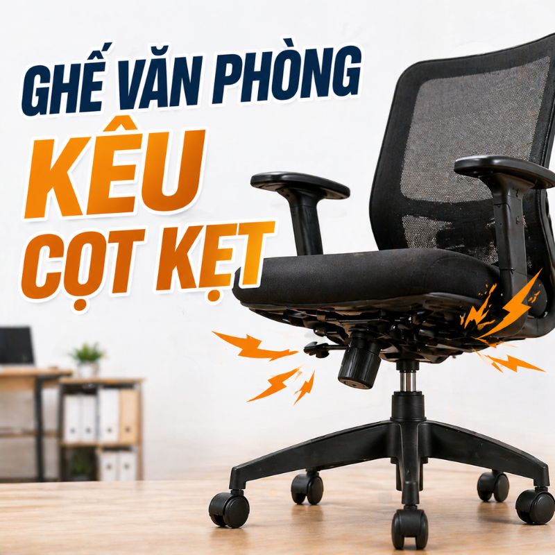 ghe-van-phong-bi-keu-cot-ket Cách Sửa Ghế Văn Phòng Kêu Cọt Kẹt Đơn Giản Hiệu Quả