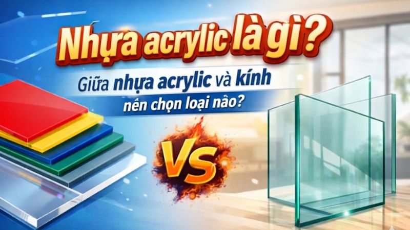 Nhựa Acrylic Là Gì? Giữa Nhựa Acrylic Và Kính Nên Chọn Loại Nào?