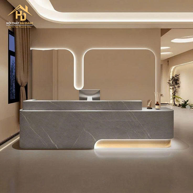 Quầy Lễ Tân Gỗ Bo Góc Chữ L Hiện Đại quay-le-tan-hien-dai-1 Quầy Lễ Tân Gỗ Bo Góc Chữ L Hiện Đại