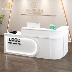 Quầy Lễ Tân Gỗ Bo Góc Chữ L Hiện Đại 4 quay le tan hien dai 5