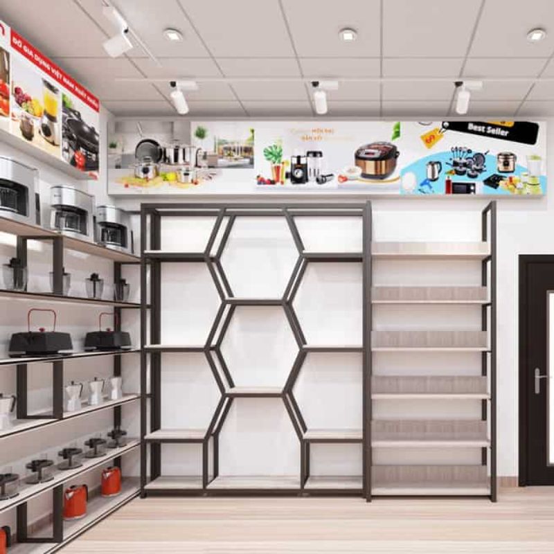 showroom-do-gia-dung Thiết kế thi công showroom đẹp, hiện đại và thu hút khách