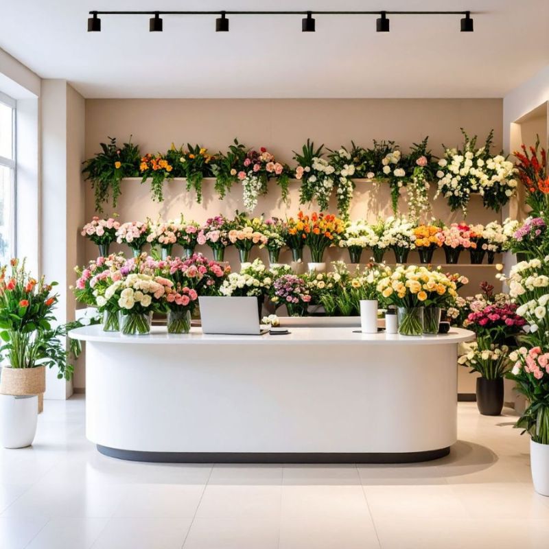 showroom-hoa-tuoi Thiết kế thi công showroom đẹp, hiện đại và thu hút khách