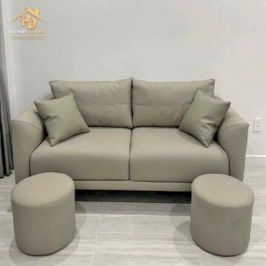 Sofa mini 2 chỗ ngồi màu be