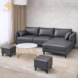Sofa Góc L Phòng Khách Bọc Da Hiện Đại (Nhiều Màu) 3 sofa 3 cho ngoi 12