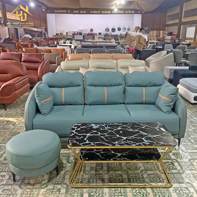 Sofa Da Kèm Đôn Tròn Hiện Đại (Nhiều Màu) sofa-boc-da-9 Sofa Da Kèm Đôn Tròn Hiện Đại (Nhiều Màu)