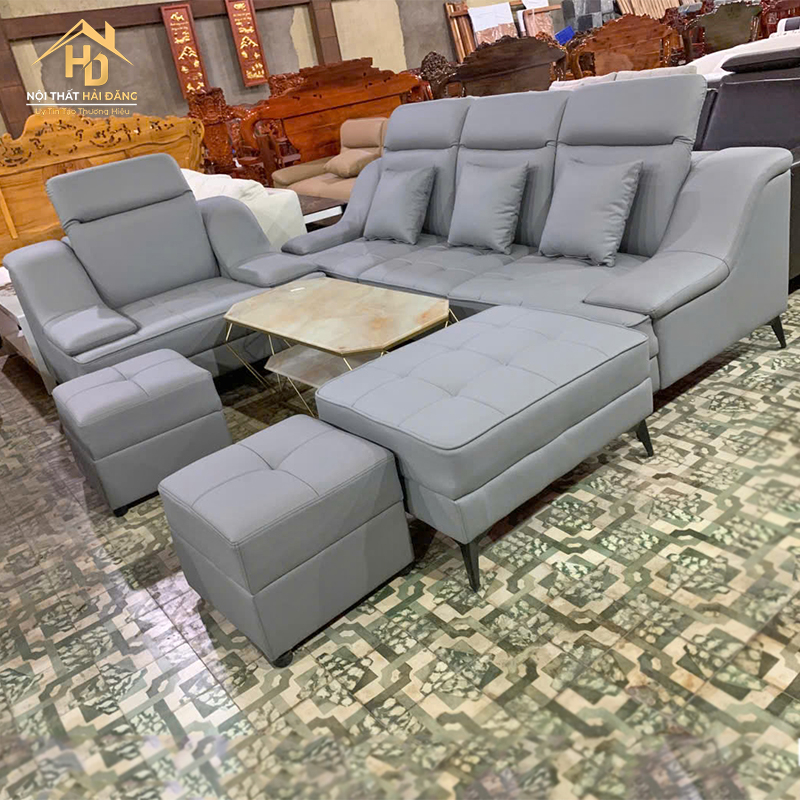 sofa-da-29 Bộ Sofa Da Phòng Khách Sang Trọng (Nhiều Màu)