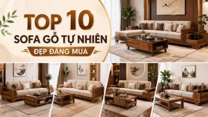 sofa gỗ tự nhiên giá rẻ