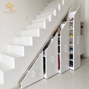 Tủ giày gầm cầu thang thông minh