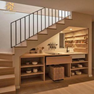 Tủ bếp gầm cầu thang