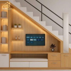 Tủ kệ tivi gầm cầu thang