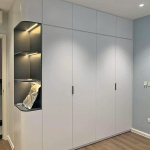 Tủ Quần Áo Gỗ Kịch Trần Kèm Kệ Sang Trọng 2 tu quan ao kich tran 2