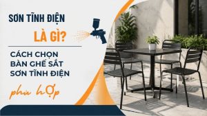 bàn ghế sắt sơn tĩnh điện