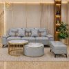 bộ sofa da góc L