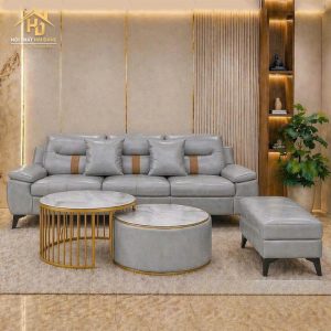 bộ sofa da góc L