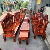salon gỗ tay 10 chạm rồng cổ điển