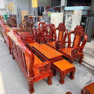 Salon Gỗ Tay 10 Chạm Rồng Cổ Điển 2 salon tay 10 2