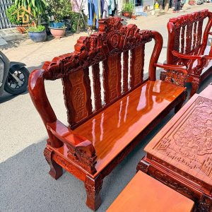 Salon Gỗ Tay 10 Chạm Rồng Cổ Điển 4 salon tay 10 4