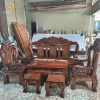 Bộ salon tay 12 louis 3 tựa lưng