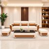 Bộ sofa băng 3 chỗ ngồi bọc da