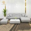 Bộ sofa da góc L kiểu Ý