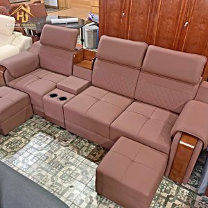 Sofa Da Có Tựa Đầu Và Hộc Rượu (2 Màu) 4 sofa da co hoc ruou 1