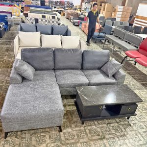 Sofa góc L nệm mút dày