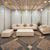 Bộ sofa bọc da phòng khách