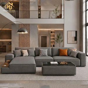 Bộ Sofa Phòng Khách Chữ L Sang Trọng (Nhiều Màu) 2 sofa goc l 4