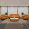 Bộ sofa da phòng khách 2 ghế đối xứng
