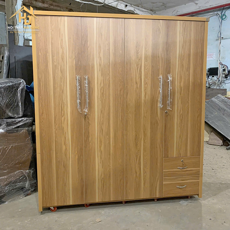 Tủ Quần Áo Gỗ MDF 4 Cánh Kéo Tiện Lợi tu-quan-ao-1m8-loi-xanh-2 Tủ Quần Áo Gỗ MDF 4 Cánh Kéo Tiện Lợi