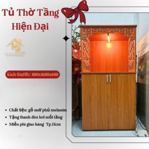 Tủ thờ tầng chạm rồng