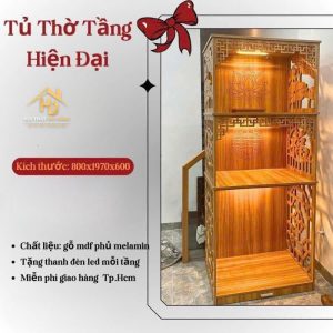 tủ thờ chung cư 3 tầng