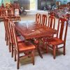 Bộ Bàn Ăn Oval 8 Ghế Lưng Cao Gỗ Đẹp