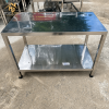 bàn chặt inox 2 tầng