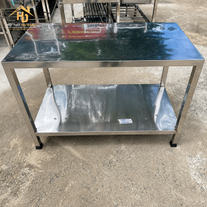 bàn chặt inox 2 tầng