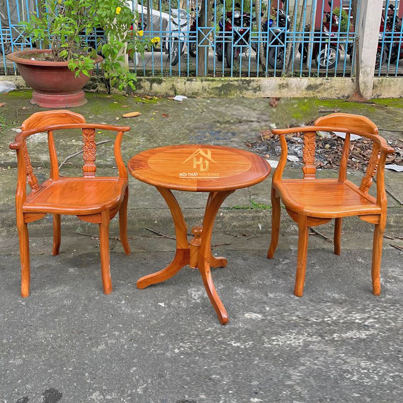 Top 10 Bộ Bàn Ghế Cafe Ngoài Trời Hot Trend 2026 ban-ghe-ngoai-troi-go-tu-nhien Top 10 Bộ Bàn Ghế Cafe Ngoài Trời Hot Trend 2026
