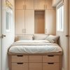 Combo Giường Ngủ Liền Tủ Gỗ MDF 