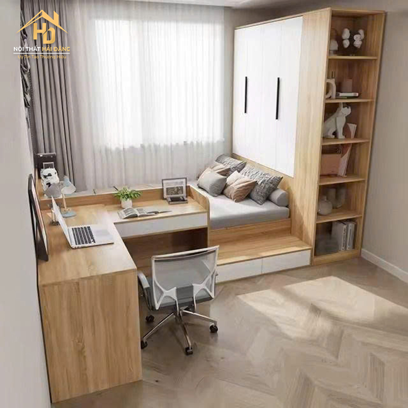 Combo Giường Tủ Gỗ MDF Cho Không Gian Nhỏ combo-giuong-ngu-go-mdf-2 Combo Giường Tủ Gỗ MDF Cho Không Gian Nhỏ