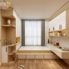 Combo giường tủ liền bàn hiện đại